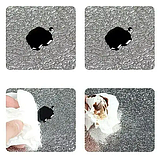 Антижирова наклейка для кухні al-01 Фольга алюмінієва клейка для кухонних поверхонь 3 м для кухні, фото 2