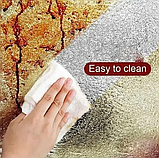 Антижирова наклейка для кухні al-01 Фольга алюмінієва клейка для кухонних поверхонь 3 м для кухні, фото 6