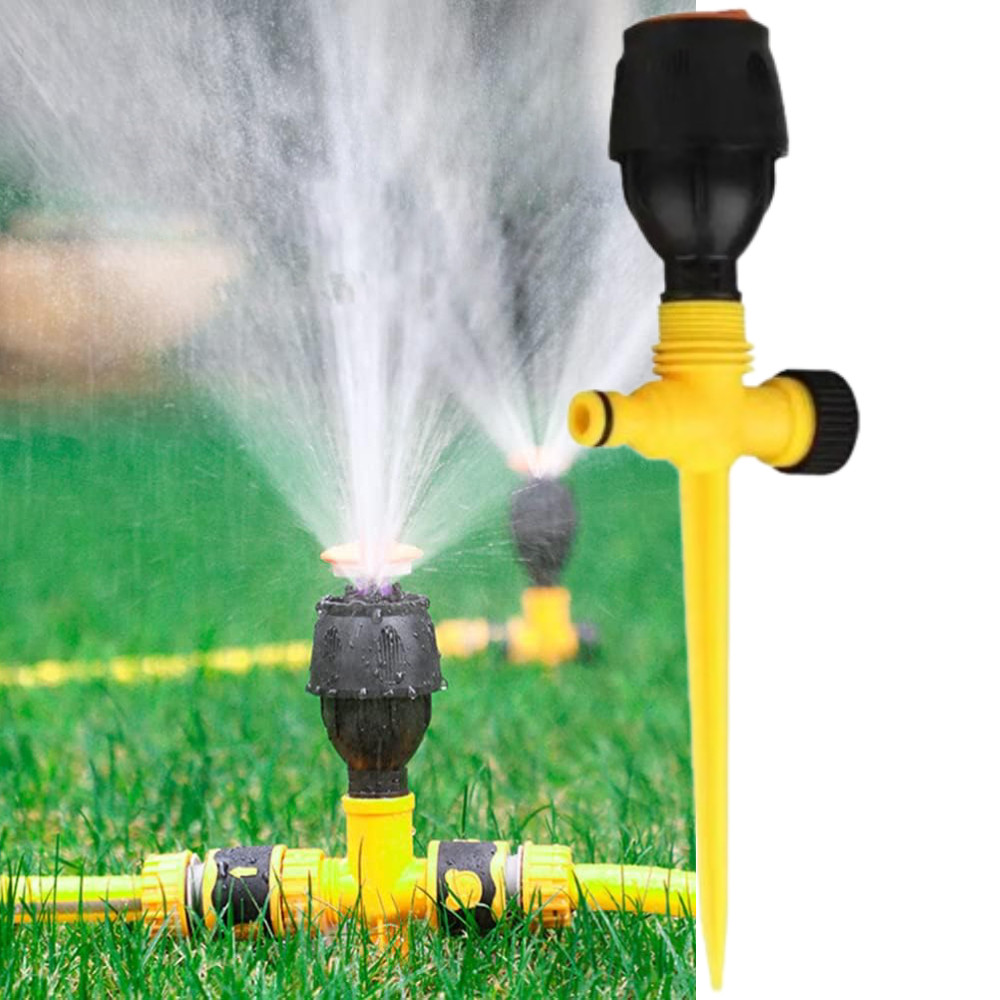 Садовий спринклер з обертанням на 360 / Розпилювач для саду / Розпилювач 360 в город / Система поливу газону, фото 1