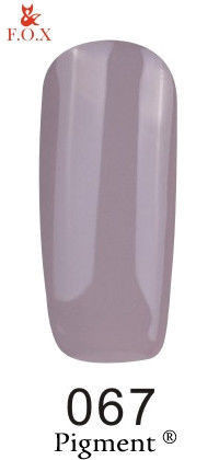 Гель-лак F. O. X. Pigment №067 бузково-сірий 6 ml