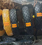 Колесо на тачку садово-будівельну пневмо Budmonster 4х8 о/d=16 мм d = 38 см втулка 105 мм, фото 9