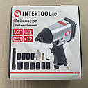 Гайковерт пневматичний у валізі + набір головок, 17 од, 1/2" INTERTOOL PT-1101, фото 7