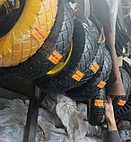 Колесо на тачку садово-будівельну пневмо Budmonster 4х8 о/d=16 мм d = 38 см втулка 105 мм, фото 10