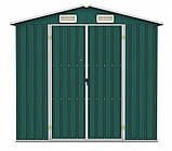 Сарай металевий , госпблок садовий 312 х 257 х 192 см. зелений Bass Polska BH 28573, фото 7