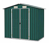 Сарай металевий , госпблок садовий 312 х 257 х 192 см. зелений Bass Polska BH 28573, фото 9