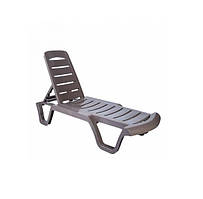 Шезлонг Маямі SDM поліпропілен Капучино 192х63 см