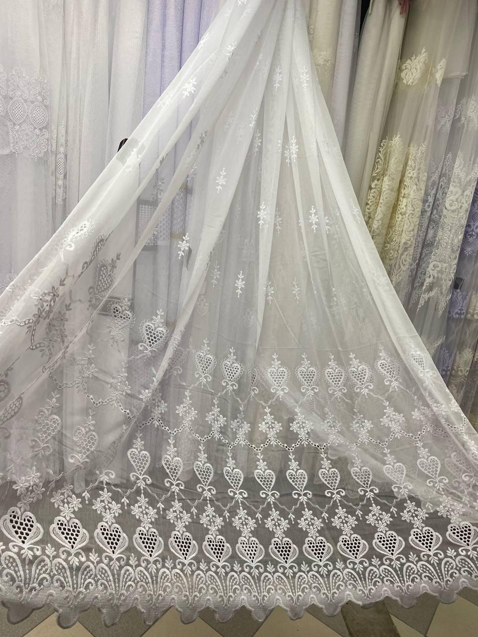 Тюль бамбук заввишки 2,8 м. біла