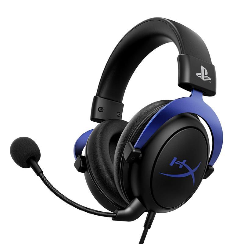 Гарнітура HyperX Cloud PS5/PS4, mini-jack, чорно-синій