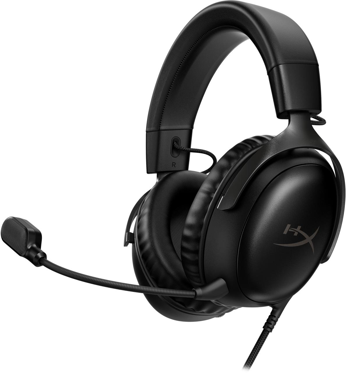 Гарнітура ігрова HyperX Cloud III, mini-jack/USB-A/USB-C, 1.2м/1.3м, чорний