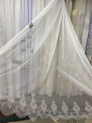 Тюль бамбук заввишки 2,8 м. Біла, фото 2