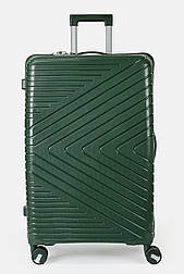 Велика пластикова валіза Tourist 301-1-GRN зелена
