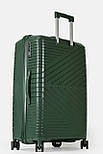 Велика пластикова валіза Tourist 301-1-GRN зелена, фото 5