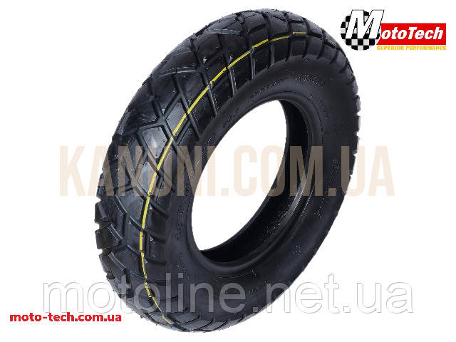 Мотопокришка, моторезина Boss/MotoTech 130/90-10 TL (9009) TW (Грязьова/Похила) Mototech, фото 1