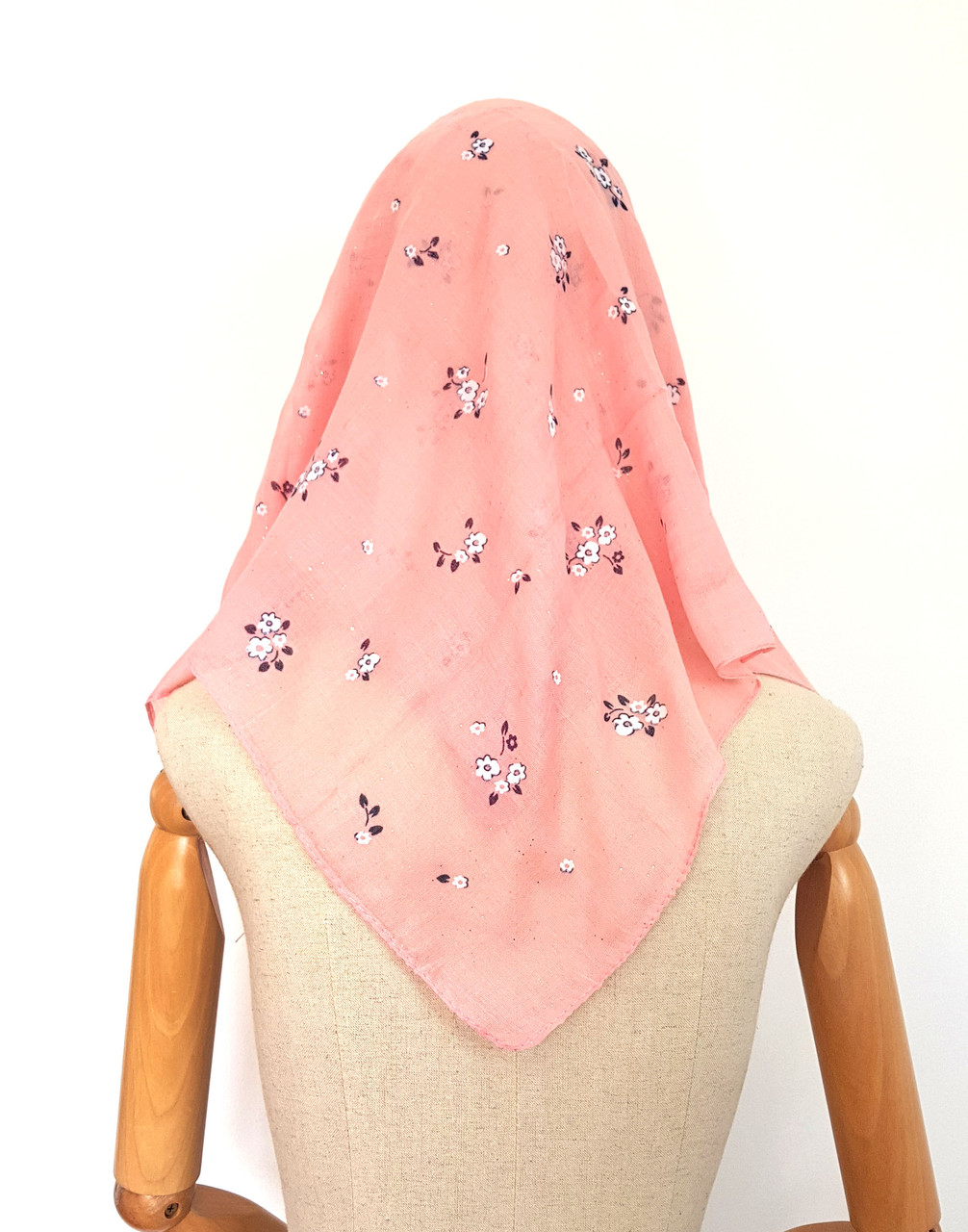 Хустка жіноча середня Розіта персиковий, фото 1