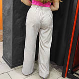 Штани жіночі палаццо тонкі брюки літні 48 беж, фото 4