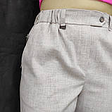 Штани жіночі палаццо тонкі брюки літні 48 беж, фото 7