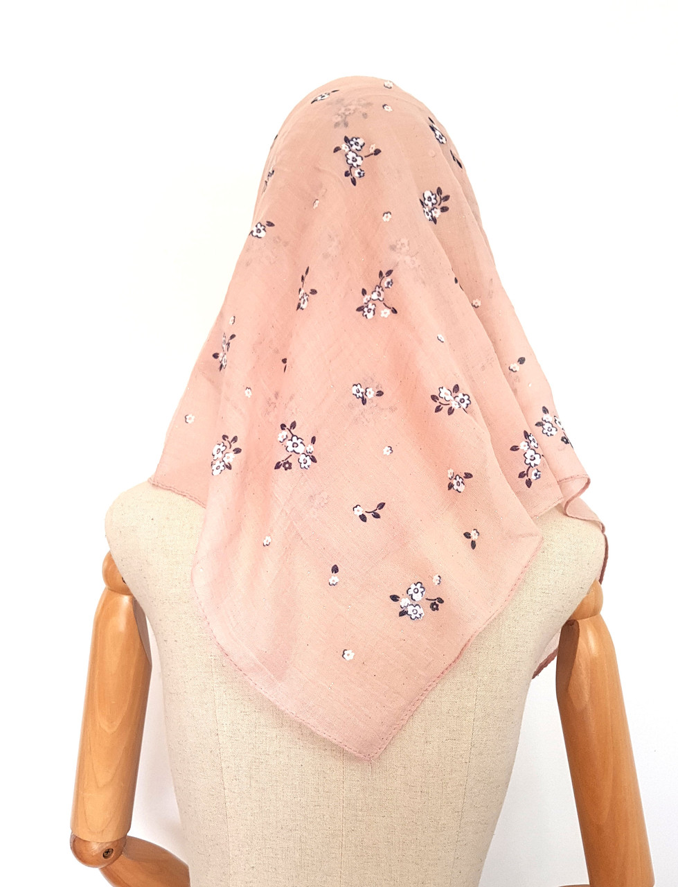 Хустка жіноча середня Розіта пудра, фото 1