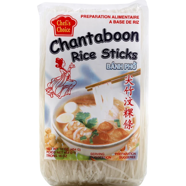 Локшина рисова Chef's Choice Chantaboon Rice Sticks 3 мм 375 г