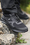 Кросівки тактичні поліція чорні, армійські кросівки чорні зсу шкіряні, кросівки для поліції Ягуар Сітка, фото 5