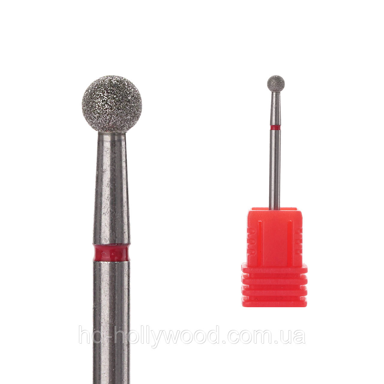 Фреза алмазна Куля 3.5 мм червона (F) HD Hollywood, фото 1