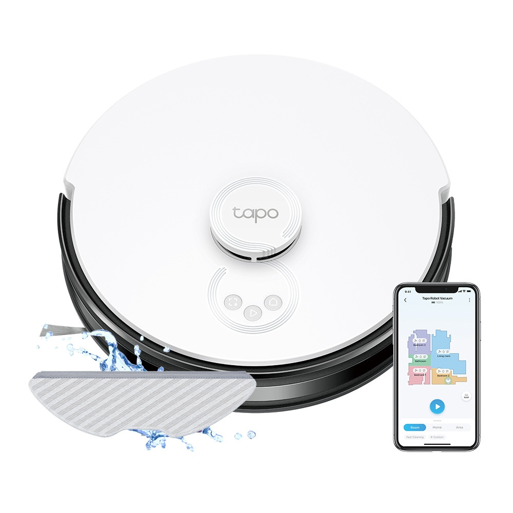 Робот-пилосмокт TP-LINK TAPO RV 30 LIDAR з підтримкою вологого прибирання