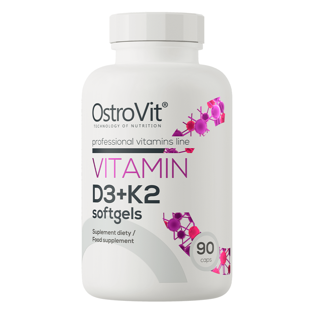 Vitamin D3+K2 OstroVit 90 капсул, фото 1