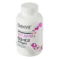 Vitamin D3+K2 OstroVit 90 капсул, фото 2