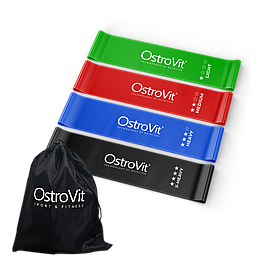 Набір фітнес - резинок OstroVit Training Bands 4 pcs + bag 4 шт