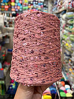 Королівська паєтка 098 коралова на кораловому   50 гр