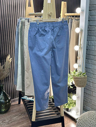 Шикарні жіночі штани, тканина "Котон" 60, 62, 64, 66, 68, 70 розмір 60, фото 2