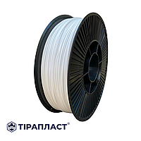 Філамент PETG 1.75 мм, 0,75 кг, білий (пластик для 3D-принтера), ТІРАПЛАСТ
