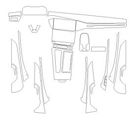 Комплект викрійок для салону AUDI A6 2024