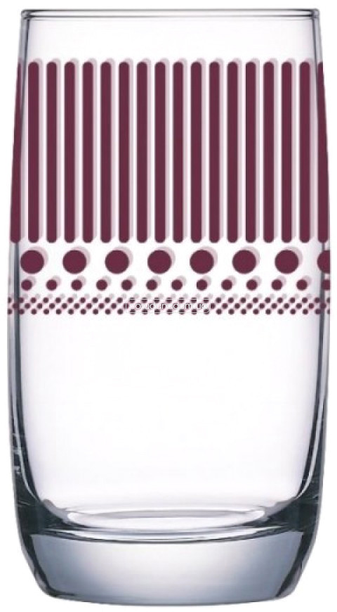 Склянка висока 330 мл Лінії Лілак French Brasserie Luminarc O0023/1