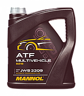 MANNOL ATF Multivehicle 3309 4 л 8218 Трансмісійна синтетична олива червоного кольору