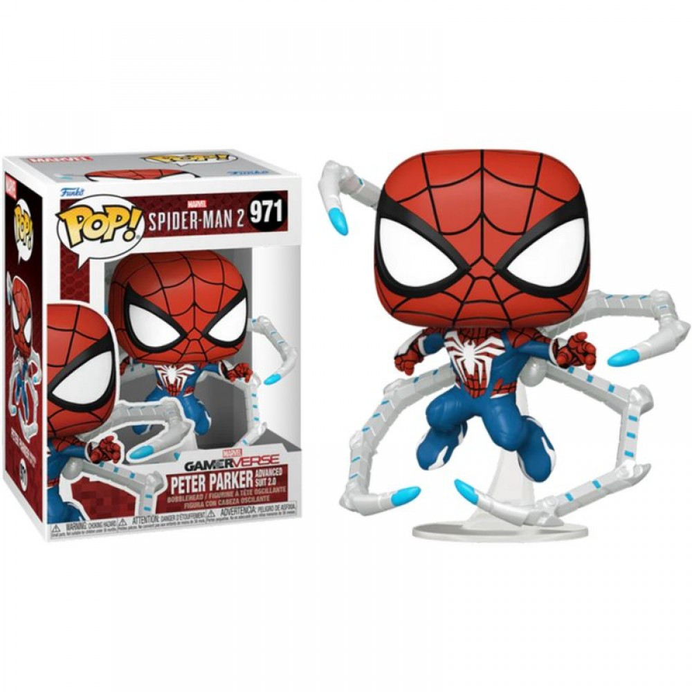 Фігурка FUNKO POP SPIDER-MAN 2 GAME - PETER PARKER ADVANCED SUIT 2.0