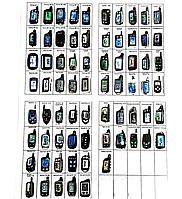 Чехол на пульт сигнализации Кожаный, 77 видов
