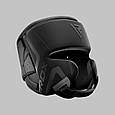Боксерський шолом RDX T15 Noir Cheek Protector Matte Black  L (капа у комплекті), фото 10