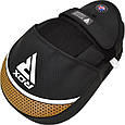 Лапи боксерські RDX FOCUS PAD AURA PLUS T-17 Black Golden, фото 4