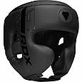 Боксерський шолом RDX F6 KARA Matte Black XL (капа у комплекті), фото 3