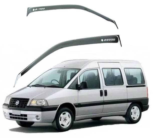 Дефлектори вікон вітровики Fiat Scudo I 1995-2007 (скотч) AV-Tuning, фото 1