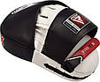 Лапи боксерські RDX T1 Curved White/Black, фото 4