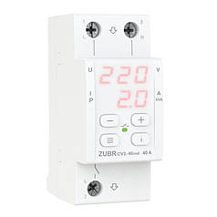 Реле напруги з контролем струму Zubr CV2-40 red