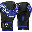 Боксерські рукавиці RDX 4B Robo Kids Blue/Black 6 унцій (капа в комплекті), фото 3