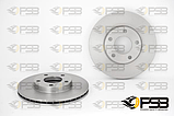 Диск гальмівний передній MAZDA 3, Mazda 5 кт.-2шт. Air Cooled [PSB Туреччина] BP4Y3325XB, фото 3