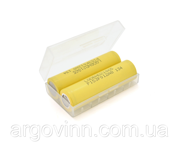 Акумулятор 18650 Li-Ion LG LGDBHE21865, 2400mAh, 20A, 4.2/3.6/2.5V, Yellow, PVC BOX