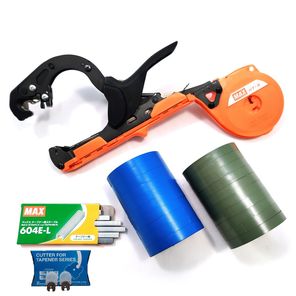 Степлер MAX Tapener HT-R1 + Cтрічка 20 шт + Cкоби MAX + Ножі 2 шт. в упаковці - максимальний набір