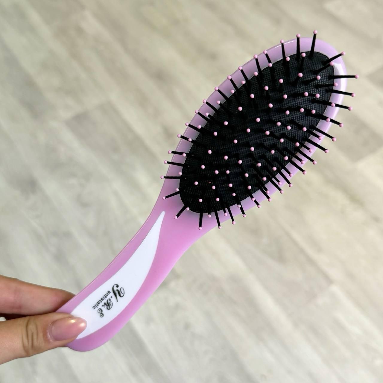 Гребінець масажний для волосся маленький 8580NC (Рожевий)