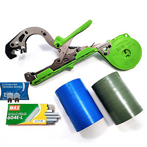 Степлер MAX Tapener HT-B1+ Cтрічка 20 шт + Cкоби MAX + Ножі 2 шт. - максимальний набір