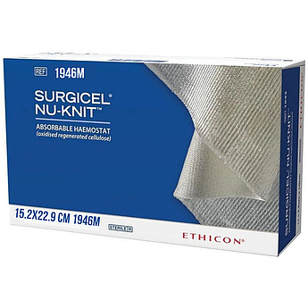 Гемостатичний матеріал Surgicel Nu Knit 15,2см х 22,9см, Ethicon (Серджисел Нью Ніт) 1946M