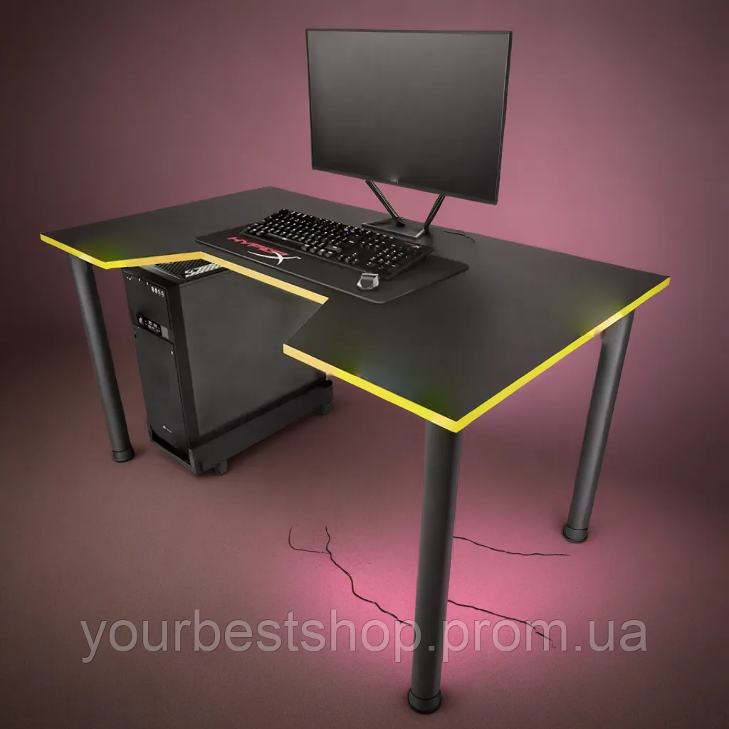 Рабочий геймерский стол для игрового компьютера, эргономичный игровой ...